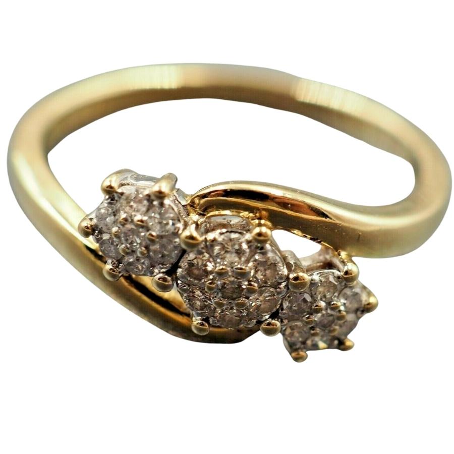 Diamond 9ct Yellow Gold Ring