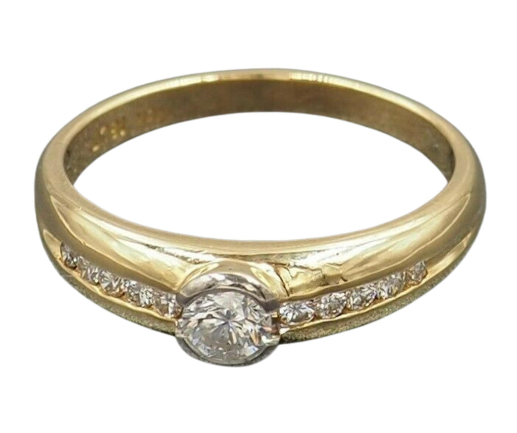 Diamond 18ct Yellow & White Gold Ring