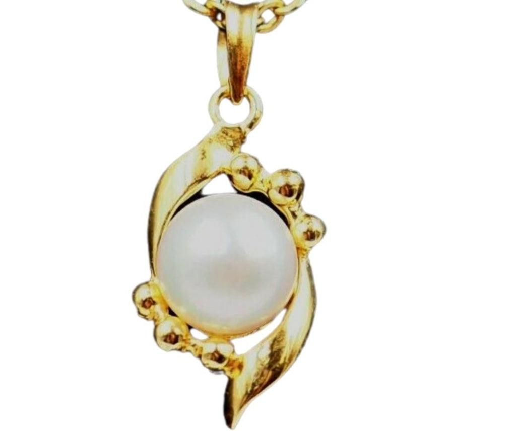 18ct Yellow Gold Pearl Pendant