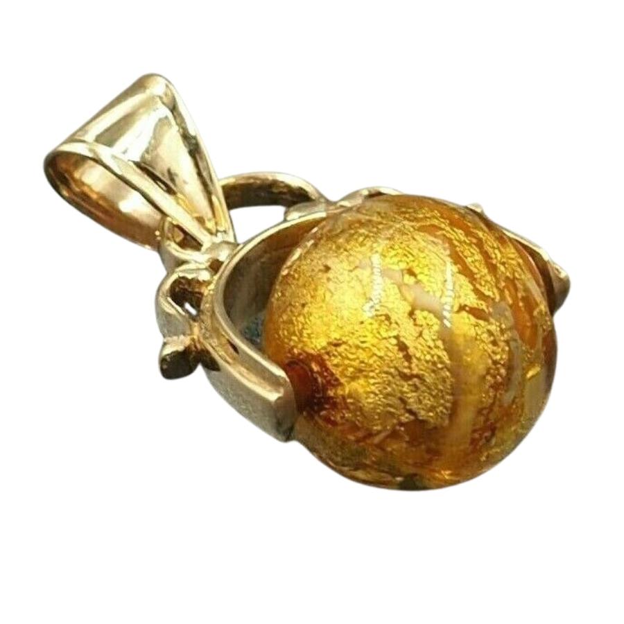 9ct Yellow Gold Filled Sphere Pendant